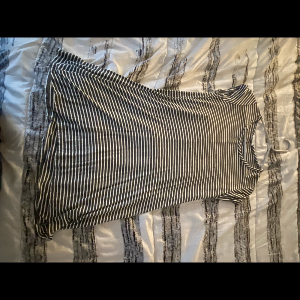Stripped t-shirt dress